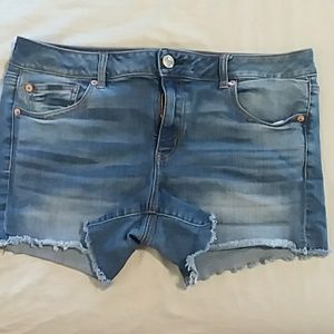 American Eagle denim midi shorts